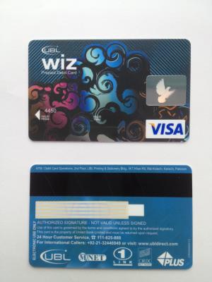 China Smart card do visto do banco com hico - magstripe e holograma padrão à venda