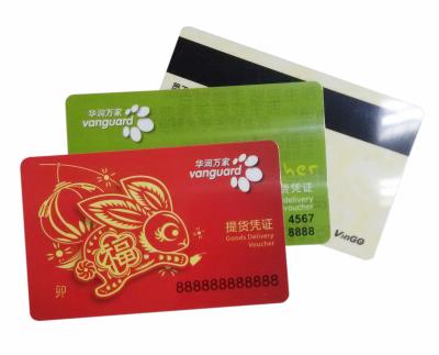 China PVC Vanguard Magstripe Cards / Goods Delivery Voucher VIP Card for sale