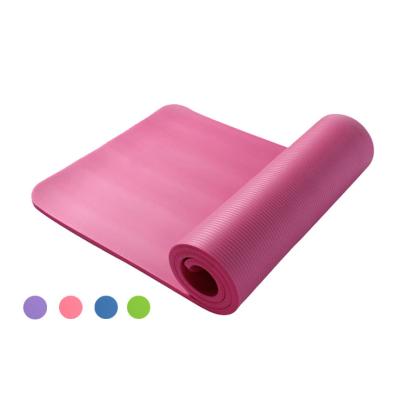 China Non-slip.waterproof 10MM thick yoga Mats For Exercise moisture resistant material NBR non slip for sale