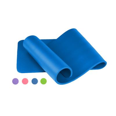 China Wholesale Custom Non-slip.waterproof Gym Sport Mat 15mm NBR Pilates Mat Non Slip Fitness Yoga Mat With Carry Strap for sale