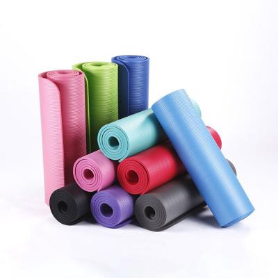 China Extra Thick High Density NBR Yoga Mat Non-slip.waterproof BSM 1/2-Inch Non-slip.waterproof Exercise Gym Mat With Straps NBR for sale