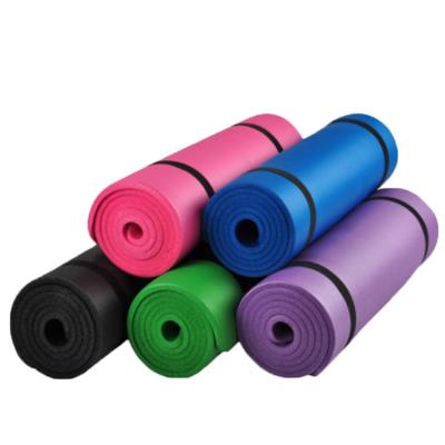 China Custom Yoga Mat With Customized LOGO And Straps Non-slip.waterproof BSM Printing Exercise 12mmThick NBR Gymnastics Gym Straps for sale