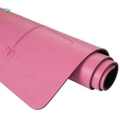 China Hot Selling Poly Yoga Exercise Neoprene Urethane PU Laser Engraving Custom Yoga Mats for sale