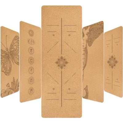 China Eco-Friendly Cork Wood Yoga Mat Eco-Friendly/Soft/Non-Slip With Customized Logo for sale