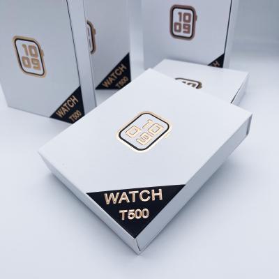 China Wifi Smart Watch T500 Full Contact Ip67 Smartwatch Heart Rate Blood Pressure Smart Watch T500P New 2021 for sale