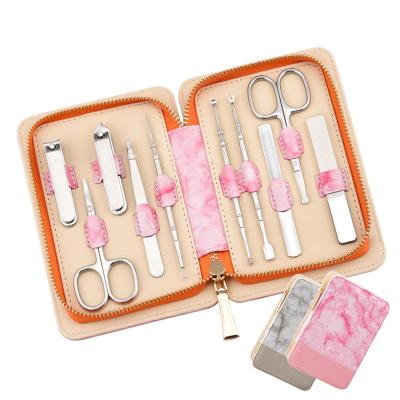 China Lovely Gift sets custom manicure pedicure set kit de nail supply wholesale for women salon for sale