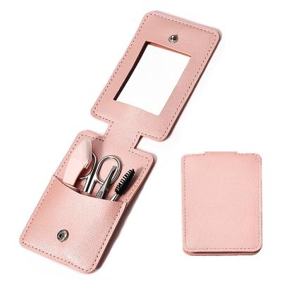 China Small set with mirror Other beauty & personal care products 4pcs kit set scissors razor tweezers brush eyebrow trimmer for makeup for sale