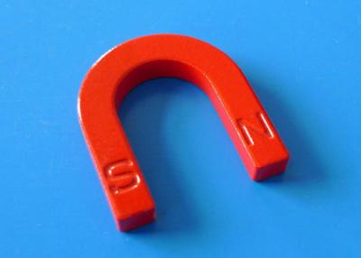 China Red Painted Educational Magnets Hoseshoe Magnets With Low Price S-N poles for sale