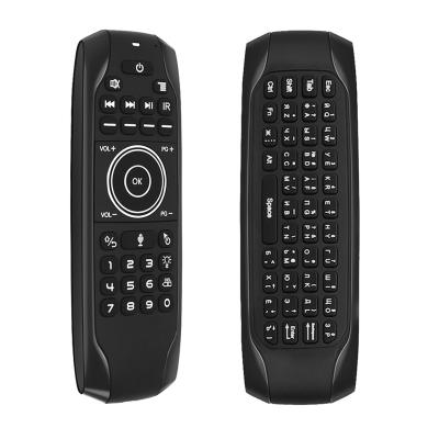 China 2.4GHz Radio Remote+ Air Mouse+IR Learning + Backlit+ Voice G7RPRO Air Mouse with Gyroscope 2.4g Multi-Language Remote Control Fly Air Mouse with Wireless Voice Keyboard for Smart TV Box for sale