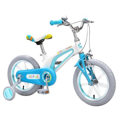 China Flat Earth Montasen New 14 Material And Cool Design Magnesium Alloy Frame Children Kids Ride On Bike Bicycle Cycling With Training Wheel for sale