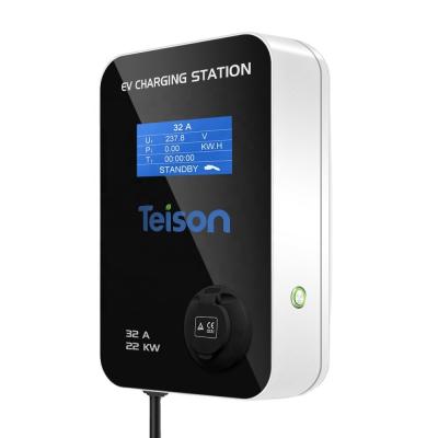 China Teison EV Brand 22kw Ev Charger Station Level 2 EV Charging Station With IEC 62196 Charging Outlet TS-EVC22-001S for sale