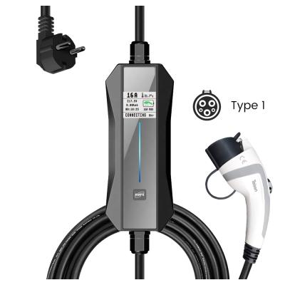 China Residential / General Purpose SAE J1772 Plug Mode 2 EV Charger Cable With 5m Black Cord for sale