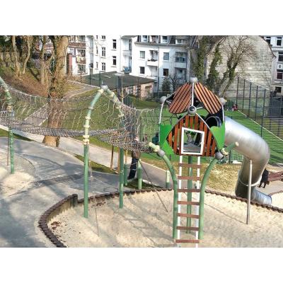 China Professional outdoor kids climbing safety climbing rope play tower playground for sale for sale