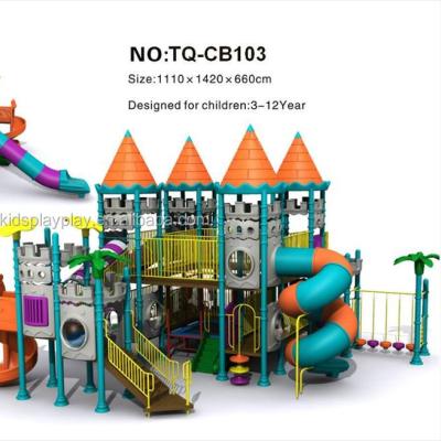 China Factory price used plastic playground slide kids plastic outdoor playground zu verkaufen