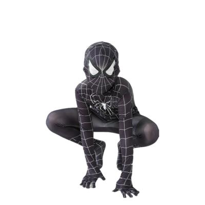 China Halloween Superhero 3D Style Silk Kids Costume Spandex Tight Jumpsuit Jumpsuit Kids Party Spiderman Cosplay Costume With Mask for sale