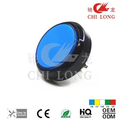 Chine Le bouton plat transparent d'arcade du rond 100mm, RVB a mené des boutons d'arcade à vendre