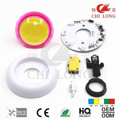 China 80mm Kids Amusement Game Push Button Single Or Multi Color Available for sale