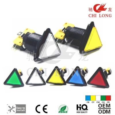 Chine Bouton poussoir mené lumineux/bouton poussoir de triangle pour des machines de jeu d'amusement d'enfants à vendre