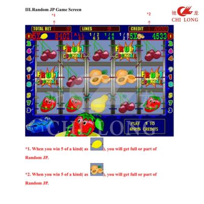 China Online van de Cocktailpcb van het Potfruit de Raadscasino en Raad van het Groef de Elektronische Spel met VGA-output Te koop