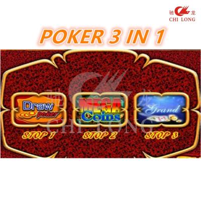 China Poker 3 in 1 Video Slot Board  Casino Electronic Game Board With Vga Output for sale