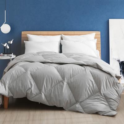 China High Quality 100% Cotton All Seasons Gray 90% Goose Down Piece Goose Down Feather Duvet for sale