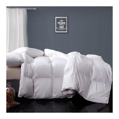 China Custom 100% White Cotton 75% Duck Down 25% Duck Down Duvet Quilt Comforter Feather Piece for sale