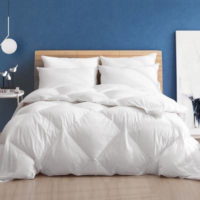 China Customized 100% Customized High Accuracy Auto White Goose Feather Piece Size 90% Cotton Goose Down Feather Duvet With Organic Cotton Coat for sale