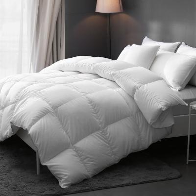 China Taffeta Fabric Quilted Down Alternative Comforter For Twin Bed Quilt Insert Corner Tabs Lightweight White Box Quilted for sale