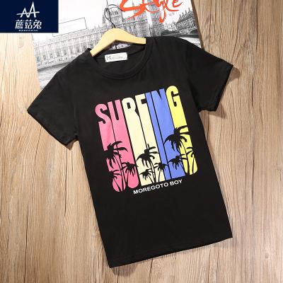 China Summer Kid T-shirt Breathable Cartoon Printed Fashion Boys T Shirts for sale