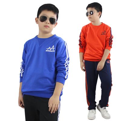 China Spandex / Cotton Spring Children's Jogging Sets Boys Cotton Sportswear Tracksuit 2pcs Clothing Sets for sale