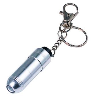 China waterproof mini bright PS, PVC Material led flashlights keychain for Promotional gifts for sale