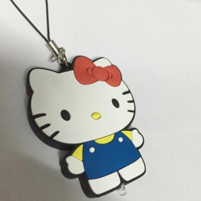 Cina PVC molle principale sveglio Hello Kitty di plastica Keychain mini per gli accessori della borsa in vendita