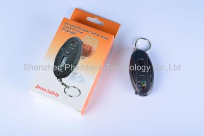 China Quick Response ABS Plastic Digital Keychain Breath Alcohol Tester , CE for sale