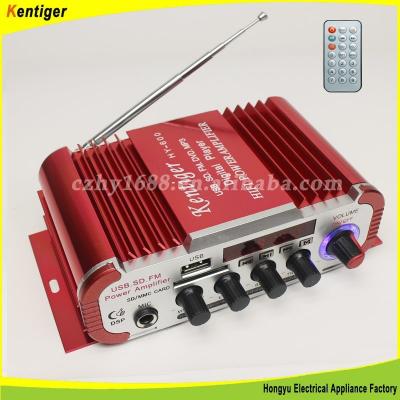 China Professional Car Amplifier DC12v 2 Channel Mini High Power MP3 Amplifier 165*110*50mm for sale