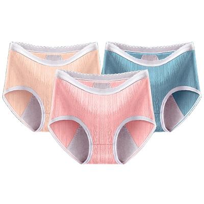 China Wholesale Waterproof Women's Menstrual Period Menstrual Period Physiological Underwear 3 Layer Waterproof Cotton Panties for sale