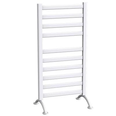 China New Design White Heated Heater Freestanding Electric Towel Warmer Towel Rail for sale