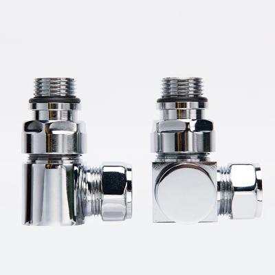 China General UK Luxury Thermostatic Chrome Radiator Valve Water Control Valve Wedge Valve for sale