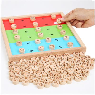 China Educational Wooden Board Counting Numbers Toy Math Learning Tool For Kids Educational Toy for sale