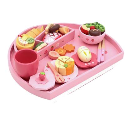 China Educational Pretend Play Kitchen Wooden Toy Food Sets Games Kids Kitchen Educational Wooden Toys For Children for sale