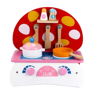 China New Arrival Educational Toddler Pretend Kitchen Cooking Pretend Role Play Set Kids Wooden Kitchen Toys for sale