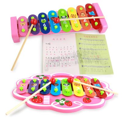 China Educational Wooden Musical Instrument Toys For Infants Children Wooden Percussion Xylophone Early Educational Toys for sale