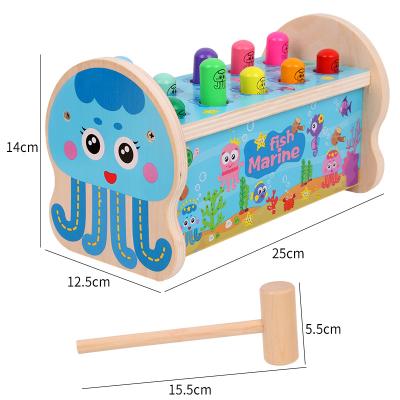 China Educational Children Knocking Whac-a-mole Wooden Children's Toys Early Educational Knocking Toys Parent-child for sale