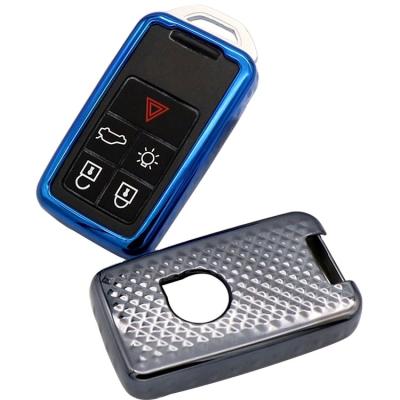 China Car Accessories Car Key Case Blue Protective Compact Cars Environmental Friendly Non-Toxic TPU Full Cover Shell Fit For Different SUV for sale