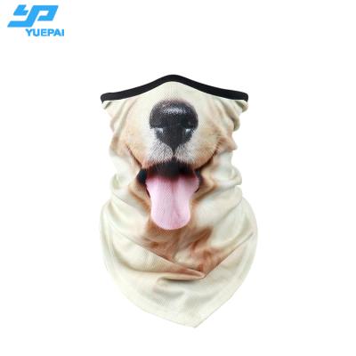 China Custom Print Dog Logo 3D Print Bandana Polyester Scarf Face Mask Neck Cover Cuff Breathable Magic Balaclava Headwear for sale