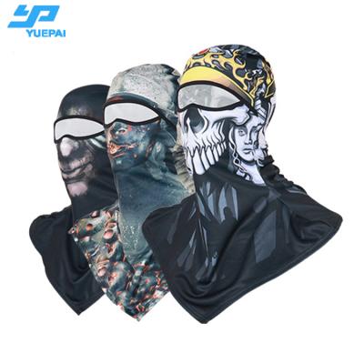 China Winter Breathable Designer Full Head Sublimation One Hole Skeleton Dog Headwear Face Cover Custom 3d Printing Skull Animal Balaclava for sale