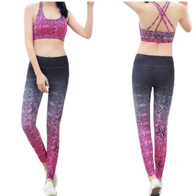 China Antibacterial Women Yoga Wear Gym Sports Bra With Wide Shoulder Straps Gym Wear for sale