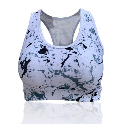 China Fitness Yoga Bra Sports Gym Breathable 100% Polyester 3D Sublimation Printing Breathable Soft Quick Dry Gym Wear Yoga for sale