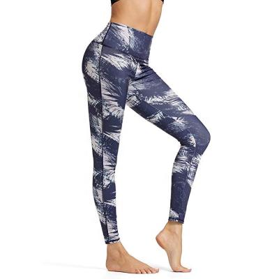 China Antibacterial Custom Design Sublimation Printed Yoga Sets Fashion Women Ladies Fitness Sports Gym Wear Bra And Pants Gaiters Sets for sale