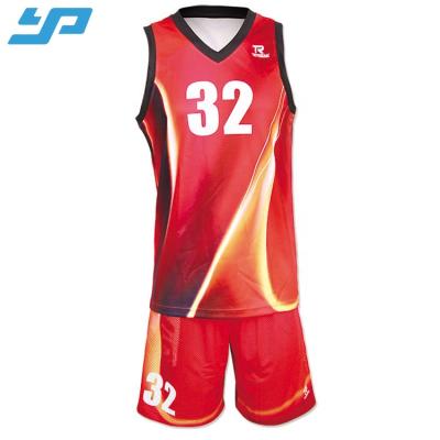 China New Season 2021 High Quality Polyester Fabric Breathable Custom Design Tank Top Sporty Sublimation Printing Basketball Uniform for sale