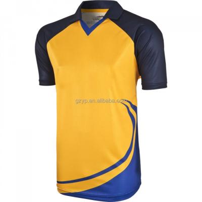 China Full Sublimation Style Cricket Team Jersey Design With Unlimited Custom Logo for sale